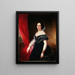 Portrait de Mme Quincy - Chester Harding — inramlat konstverk på väggen