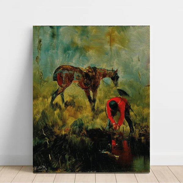 Cheval de chasse à courre - Henri de Toulouse-Lautrec | Reproduction Tableau Décoration murale affiche copie