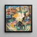 Hästar - Alice Bailly — inramlat konstverk på väggen