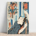 Reproduktion av målningen Chicken; Tsunagorō - Utagawa Kuniyoshi