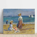 Reproduktion av målningen med siffror på stranden - Pierre- Auguste Renoir