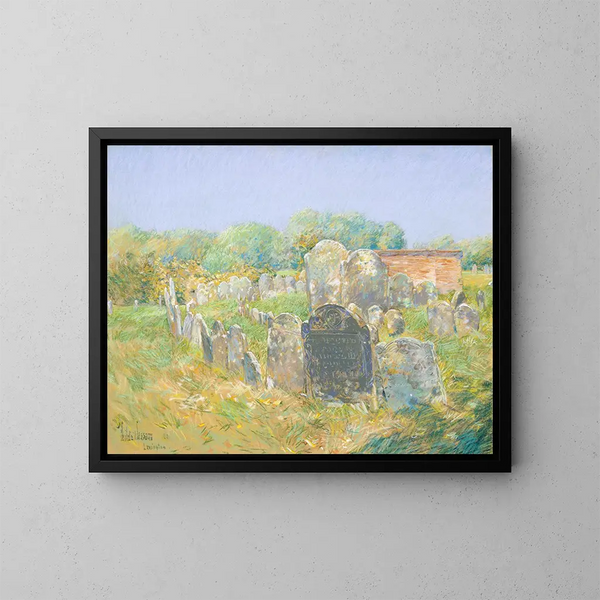 Cimetière colonial à Lexington - Childe Hassam — inramlat konstverk på väggen