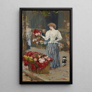Childe Hassam - Flower Girl.webp