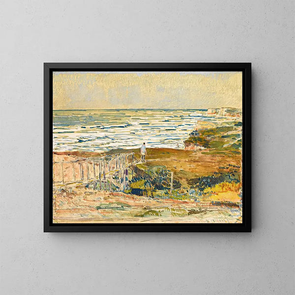 Fiskare i Montauk - Childe Hassam — inramlat konstverk på väggen