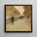 Quai du Louvre - Childe Hassam — inramlat konstverk på väggen