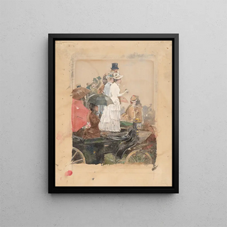 Childe Hassam - Spectators At The Grand Prix.webp
