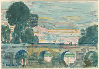 Childe Hassam - The Bridge at Grez recto.webp
