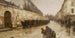 En regnskur på Bonapartegatan - Childe Hassam — vy av konstverket