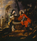 Kristus och den samaritiska kvinnan - Simon de Vos — vy av konstverket