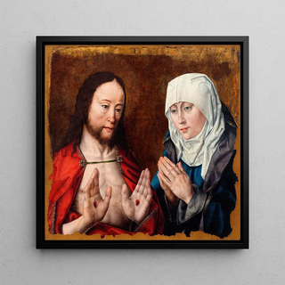 Christ montrant à sa mère les blessures des clous dans ses mains - Albrecht Bouts