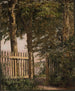 La porte du jardin de la maison des artistes à Blegdammen - Christen Købke — vy av konstverket