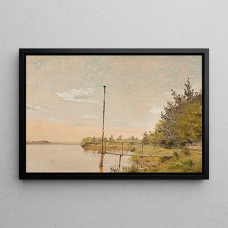 Christen Kbke - View from Dosseringen near the Sortedam Lake Looking Towards Nrrebro Study.webp