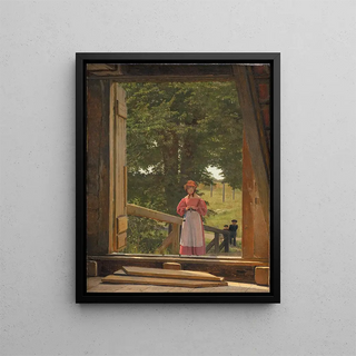 Christen Kbke - View from the Loft of the Grain Store at the Bakery in the Citadel of Copenhagen.webp