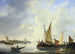 Vue de Dordrecht depuis Papendrecht - Christiaan Lodewijk Willem Dreibholtz — vy av konstverket