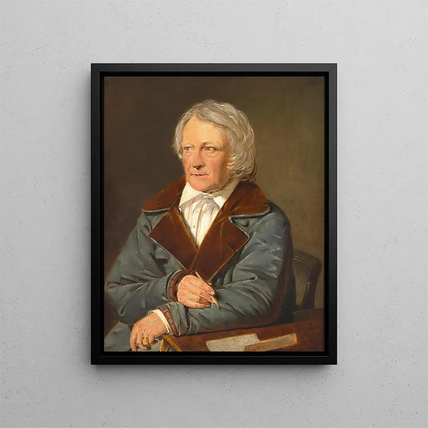 Portrait de Bertel Thorvaldsen - Christian Albrecht Jensen — inramlat konstverk på väggen