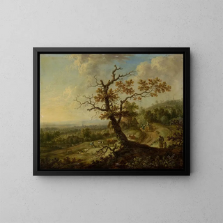Christian Georg Schtz the elder - Landscape with Grazing Farm Animals.webp