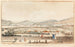 Vue över staden Genève från en del av Voirons-berget, Môle des Glacières och en del av Salève, tagen från Petit-Saconnex - Christian Gottlieb Geissler — vy av konstverket