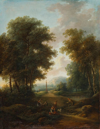 Christian Hilfgott Brand - Waldlandschaft mit Bildstock.webp