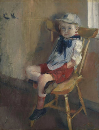 Christian Krohg - A little Boy on a Chair.webp