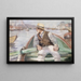 Regarde devant, port de Bergen - Christian Krohg — inramlat konstverk på väggen