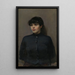 Portrait de Jossa - Christian Krohg — inramlat konstverk på väggen