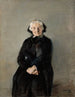 Marie Krohg, konstnärens faster - Christian Krohg — vy av konstverket