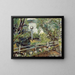 Le jardin avec la boule de verre - Christian Krohg — inramlat konstverk på väggen