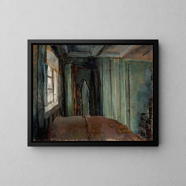 La salle verte - Christian Krohg — inramlat konstverk på väggen