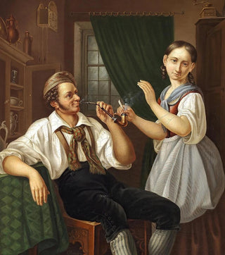 Christian Ludvig Knutzen - Interir med ungt par.webp