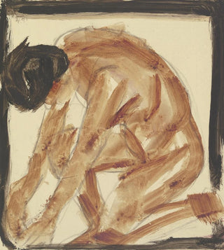 Christian Rohlfs - Kneeling nude to the left.webp