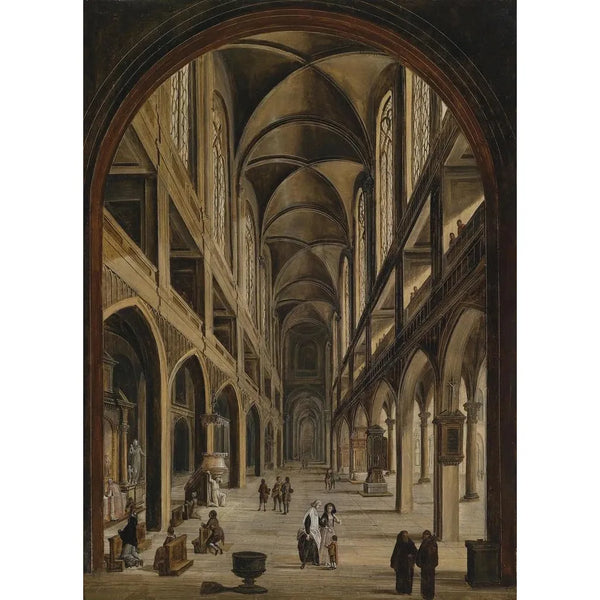 kyrkorum - Christian Stöcklin — inramlat konstverk på väggen