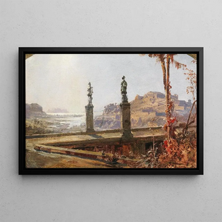 Christian Wilberg - Ideallandschaft mit Tempelanlage.webp
