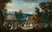 Festligheter i en park - Christian Wilhelm Ernst Dietrich — vy av konstverket