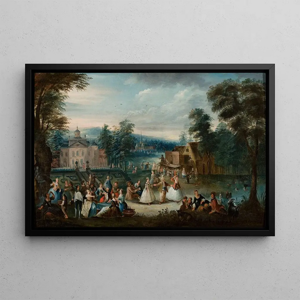 Christian Wilhelm Ernst Dietrich - Merrymaking in a park.webp