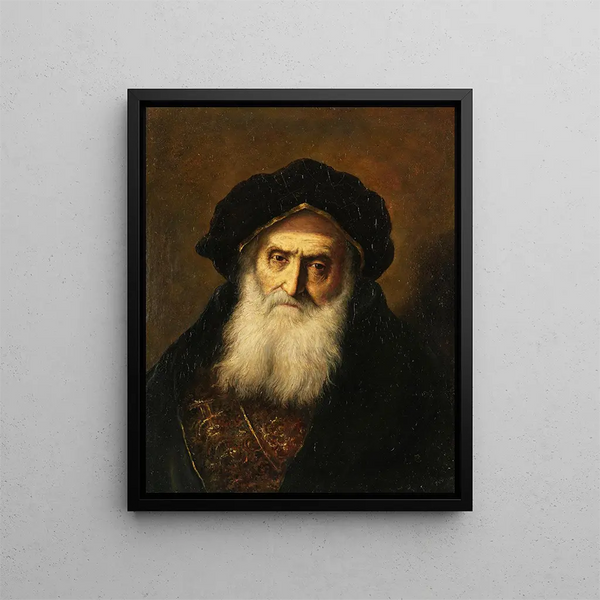 Portrait av en gammal jude - Christian Wilhelm Ernst Dietrich — inramlat konstverk på väggen