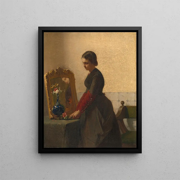 La sœur de la mariée - Christoffel Bisschop — inramlat konstverk på väggen