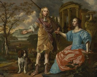 Christoffel Pierson - Portrait of a hunter with a lady.webp