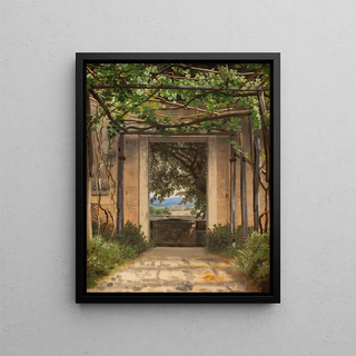 Christoffer Wilhelm Eckersberg - A Pergola Italy.webp