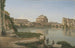 Vue à travers le Tibre depuis Trastevere vers le château Saint-Ange - Christoffer Wilhelm Eckersberg — vy av konstverket