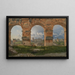 Vy genom tre bågar på tredje våningen av Colosseum - Christoffer Wilhelm Eckersberg — inramlat konstverk på väggen