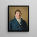 Le gouverneur danois Lund - Christoffer Wilhelm Eckersberg — inramlat konstverk på väggen