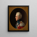Portrait de Frédéric 6 - Christoffer Wilhelm Eckersberg — inramlat konstverk på väggen