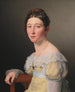 porträtt av Emilie Henriette Massmann, fästmö till Frederik Wilhelm Caspar von Benzon - Christoffer Wilhelm Eckersberg — vy av konstverket