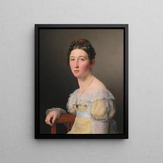 Christoffer Wilhelm Eckersberg - Portrait of Emilie Henriette Massmann Betrothed of Frederik Wilhelm Caspar von Benzon.webp