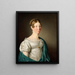 Portrait of a lady - Christoffer Wilhelm Eckersberg — inramlat konstverk på väggen
