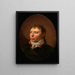 Portrait av en man - Christoffer Wilhelm Eckersberg — inramlat konstverk på väggen