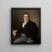 Porträtt av handelsmannen Joseph Raphaël - Christoffer Wilhelm Eckersberg — inramlat konstverk på väggen