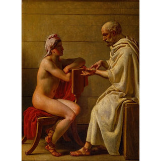 Christoffer Wilhelm Eckersberg - Socrates And Alcibiades.webp