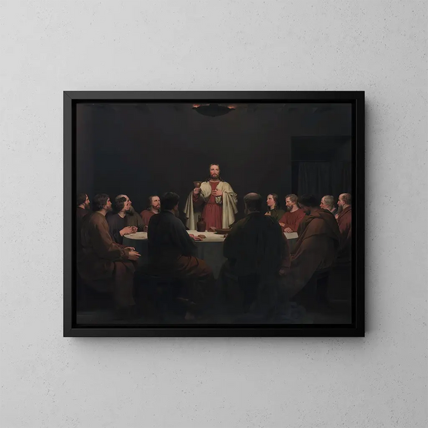 Le Dernier Souper - Christoffer Wilhelm Eckersberg — inramlat konstverk på väggen