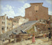 Les marches en marbre menant à l'église de Santa Maria in Aracoeli à Rome - Christoffer Wilhelm Eckersberg — vy av konstverket